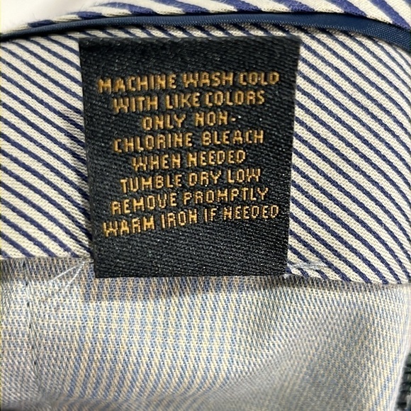 Jos A Bank Reserve Men's Size 35 x 34 Pants Blue Measure 35 x 32 Tailored Fit - Picture 13 of 16